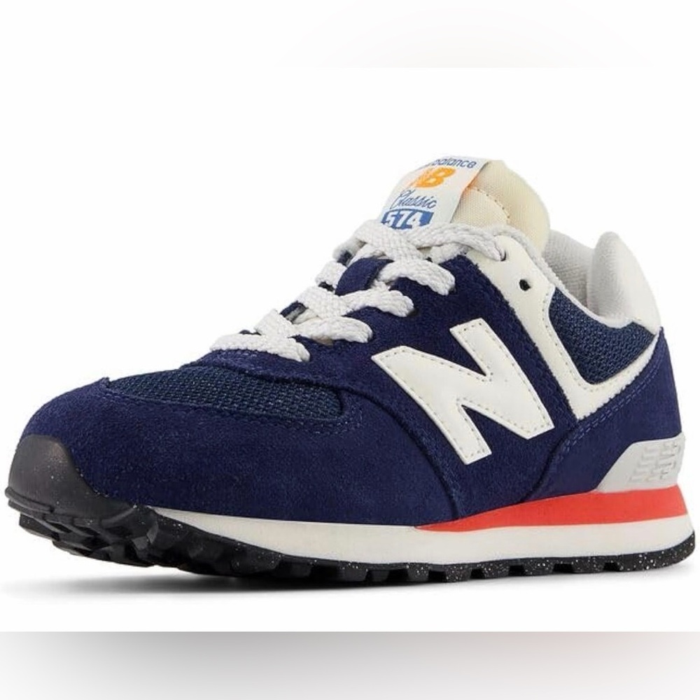 Boys New Balance Kids' 574 V1 Lace-Up Sneakers size 12